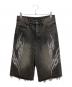 SUPPLIER（サプライヤー）の古着「TRIBAL RHINESTONE DENIM SHORTS ハーフパンツ」｜ブラック