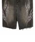 中古・古着 SUPPLIER (サプライヤー) TRIBAL RHINESTONE DENIM SHORTS ハーフパンツ ブラック サイズ:M：5000円