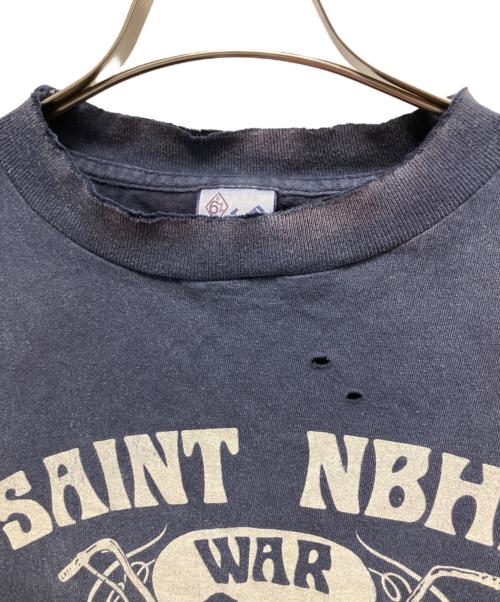 SAINT MICHAEL（セントマイケル）SAINT MICHAEL (セントマイケル) NEIGHBORHOOD (ネイバーフッド) ヴィンテージ加工 半袖カットソー ネイビー サイズ:Lの古着・服飾アイテム