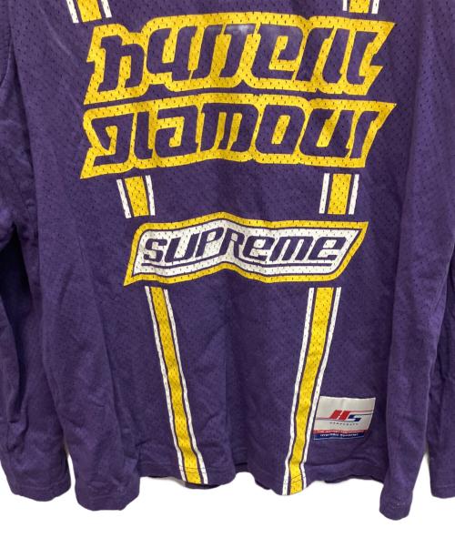 Hysteric Glamour（ヒステリックグラマー）Hysteric Glamour (ヒステリックグラマー) SUPREME (シュプリーム) Mesh L/S Top 長袖カットソー パープル サイズ:Mの古着・服飾アイテム