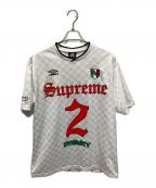 SUPREME×UMBROシュプリーム×アンブロ）の古着「22SS Soccer Jersey 半袖カットソー」｜ホワイト