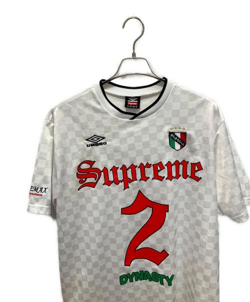 SUPREME（シュプリーム）SUPREME (シュプリーム) UMBRO (アンブロ) 22SS Soccer Jersey 半袖カットソー ホワイト サイズ:XLの古着・服飾アイテム