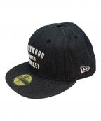 New Era×HOLLYWOOD RANCH MARKETニューエラ×ハリウッドランチマーケッド）の古着「キャップ」｜ブラック