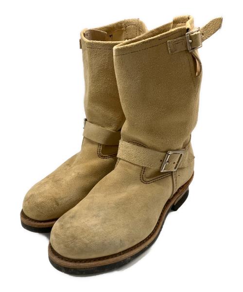 RED WING（レッドウィング）RED WING (レッドウィング) 2007年モデル エンジニアブーツ ベージュ サイズ:9の古着・服飾アイテム
