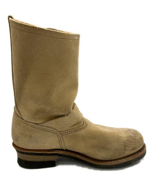 RED WING（レッドウィング）RED WING (レッドウィング) 2007年モデル エンジニアブーツ ベージュ サイズ:9の古着・服飾アイテム
