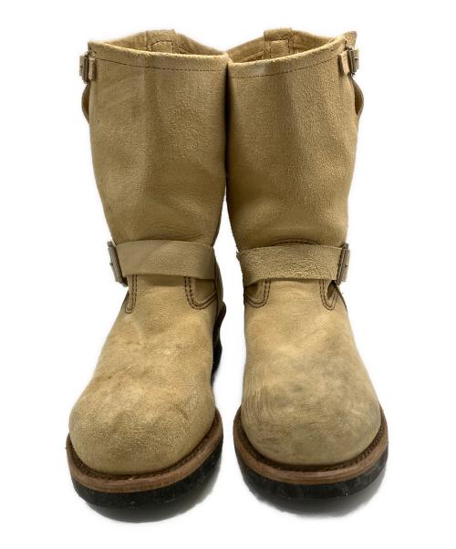 RED WING（レッドウィング）RED WING (レッドウィング) 2007年モデル エンジニアブーツ ベージュ サイズ:9の古着・服飾アイテム