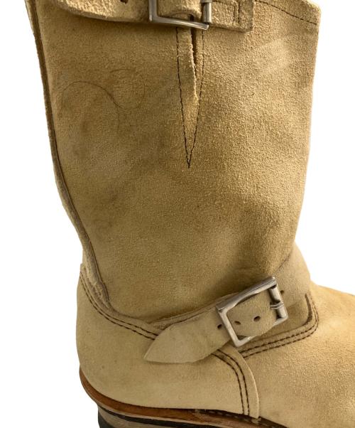 RED WING（レッドウィング）RED WING (レッドウィング) 2007年モデル エンジニアブーツ ベージュ サイズ:9の古着・服飾アイテム
