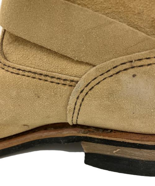 RED WING（レッドウィング）RED WING (レッドウィング) 2007年モデル エンジニアブーツ ベージュ サイズ:9の古着・服飾アイテム