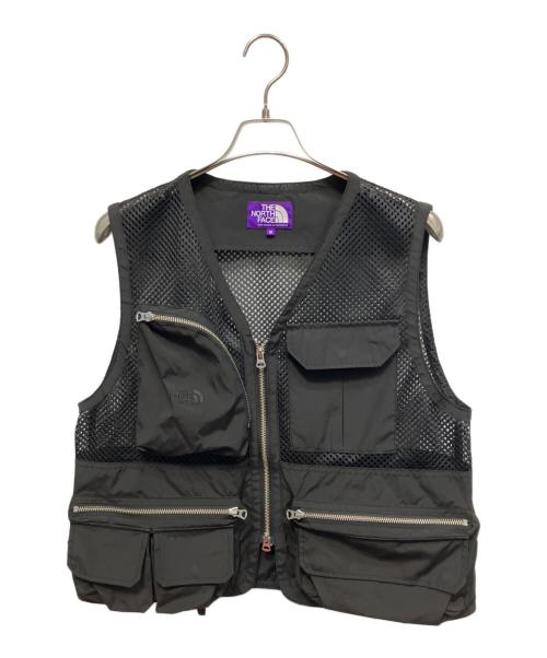 THE NORTHFACE PURPLELABEL（ザ・ノースフェイス パープルレーベル）THE NORTHFACE PURPLELABEL (ザ・ノースフェイス パープルレーベル) Mesh Angler Vest フィッシングベスト ブラック サイズ:Mの古着・服飾アイテム