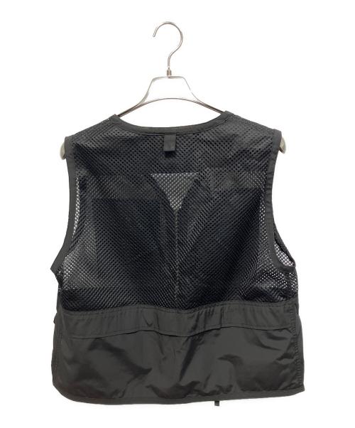 THE NORTHFACE PURPLELABEL（ザ・ノースフェイス パープルレーベル）THE NORTHFACE PURPLELABEL (ザ・ノースフェイス パープルレーベル) Mesh Angler Vest フィッシングベスト ブラック サイズ:Mの古着・服飾アイテム