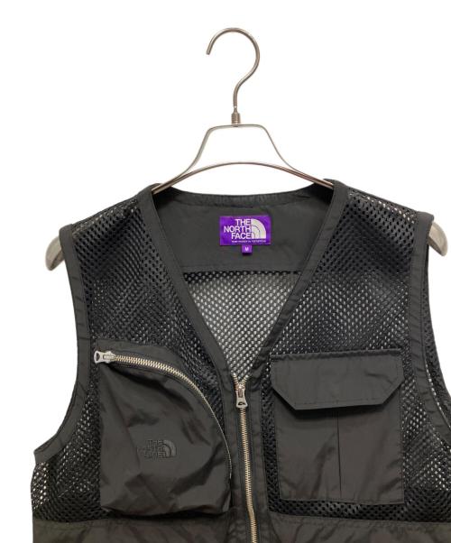 THE NORTHFACE PURPLELABEL（ザ・ノースフェイス パープルレーベル）THE NORTHFACE PURPLELABEL (ザ・ノースフェイス パープルレーベル) Mesh Angler Vest フィッシングベスト ブラック サイズ:Mの古着・服飾アイテム