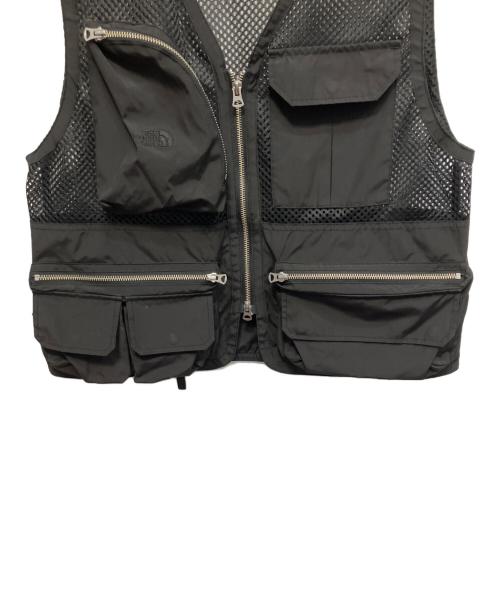 THE NORTHFACE PURPLELABEL（ザ・ノースフェイス パープルレーベル）THE NORTHFACE PURPLELABEL (ザ・ノースフェイス パープルレーベル) Mesh Angler Vest フィッシングベスト ブラック サイズ:Mの古着・服飾アイテム