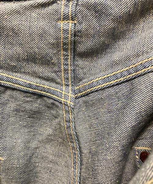 gold（ゴールド）gold (ゴールド) RECYCLED WASTE SUVIN COTTON YARN 14oz. DENIM 5POCKET WIDE PANTS デニムパンツ インディゴ サイズ:XLの古着・服飾アイテム