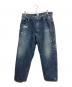 gold（ゴールド）の古着「RECYCLED WASTE SUVIN COTTON YARN 14oz. DENIM 5POCKET WIDE PANTS デニムパンツ」｜インディゴ