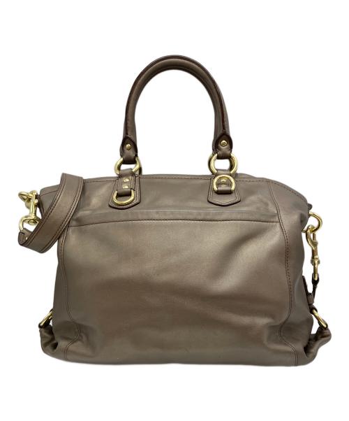 COACH（コーチ）COACH (コーチ) アシュレイ サッチェル レザーバッグ 2WAYショルダーバッグ カーキの古着・服飾アイテム