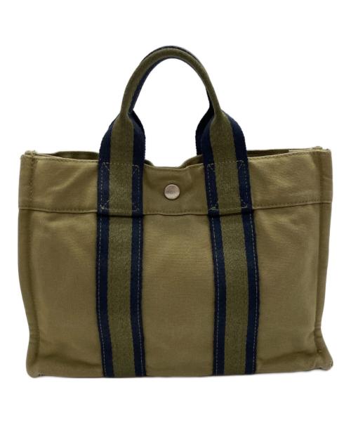 HERMES（エルメス）HERMES (エルメス) フールトゥPM ハンドバッグ オリーブの古着・服飾アイテム