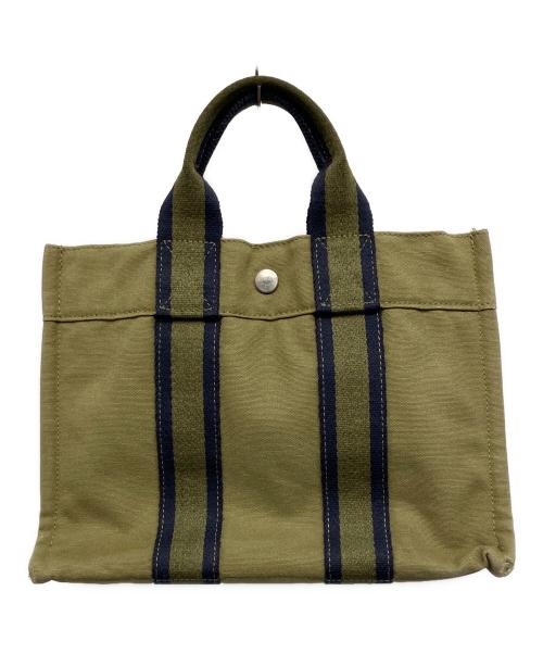HERMES（エルメス）HERMES (エルメス) フールトゥPM ハンドバッグ オリーブの古着・服飾アイテム
