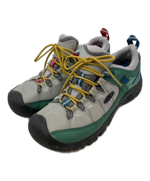 KEEN（キーン）KEEN (キーン) KEEN TARGHEE EXP WP ローカットスニーカー グレー×グリーン サイズ:28cmの古着・服飾アイテム