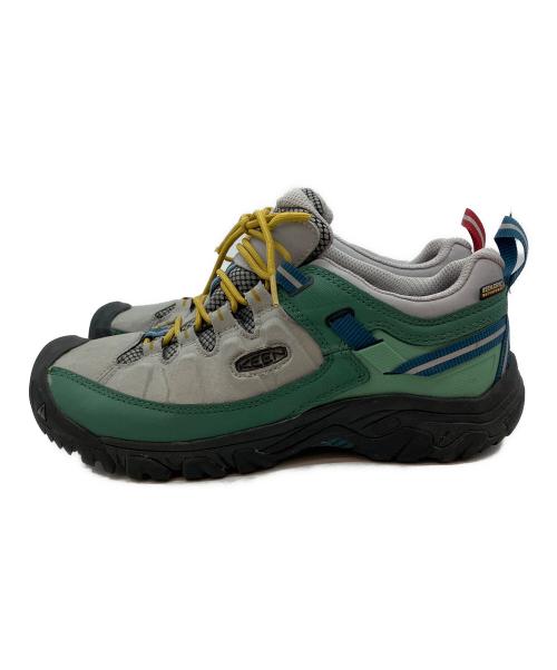 KEEN（キーン）KEEN (キーン) KEEN TARGHEE EXP WP ローカットスニーカー グレー×グリーン サイズ:28cmの古着・服飾アイテム