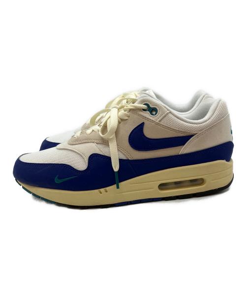 NIKE（ナイキ）NIKE (ナイキ) NIKE AIR MAX 1 ナイキ エアマックス1 ローカットスニーカー ホワイト×ブルー サイズ:27cmの古着・服飾アイテム