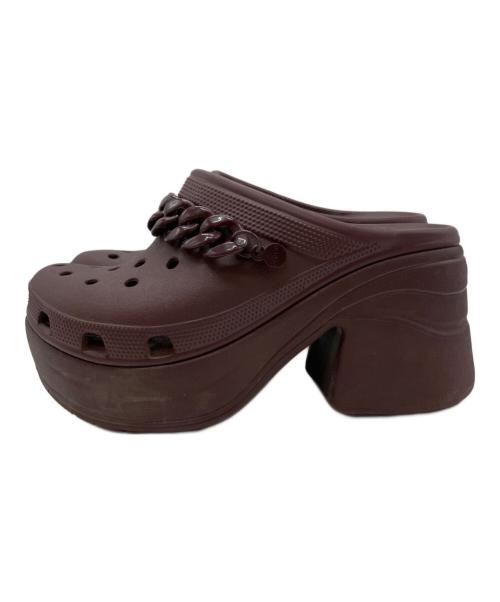 crocs（クロックス）crocs (クロックス) サイレンチェーンクロッグ サンダル ブラウン サイズ:24cmの古着・服飾アイテム