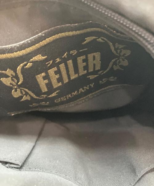 FEILER（フェイラー）FEILER (フェイラー) パンジー トートバッグ ブラックの古着・服飾アイテム