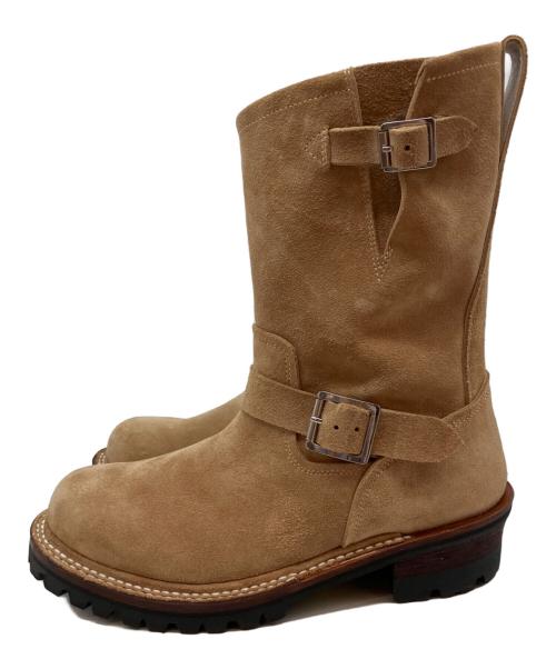 SKULL&MOSH（スカルアンドモッシュ）SKULL&MOSH (スカルアンドモッシュ) ENGINEER BOOTS ブーツ ベージュ サイズ:8の古着・服飾アイテム
