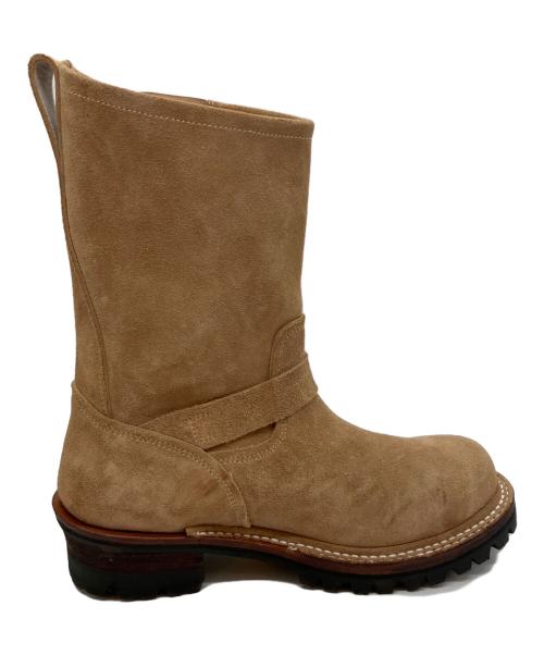 SKULL&MOSH（スカルアンドモッシュ）SKULL&MOSH (スカルアンドモッシュ) ENGINEER BOOTS ブーツ ベージュ サイズ:8の古着・服飾アイテム