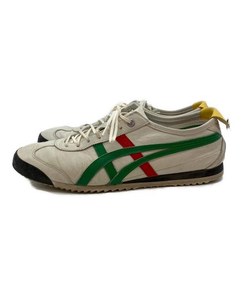 Onitsuka Tiger（オニツカタイガー）Onitsuka Tiger (オニツカタイガー) MEXICO'66 SD スニーカー ホワイト×グリーン サイズ:27.5cmの古着・服飾アイテム