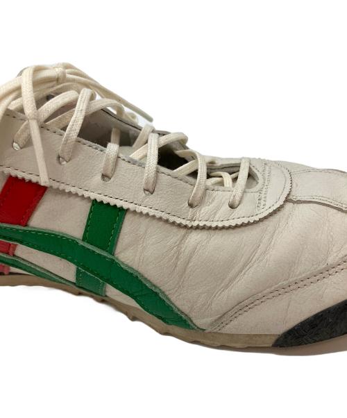 Onitsuka Tiger（オニツカタイガー）Onitsuka Tiger (オニツカタイガー) MEXICO'66 SD スニーカー ホワイト×グリーン サイズ:27.5cmの古着・服飾アイテム