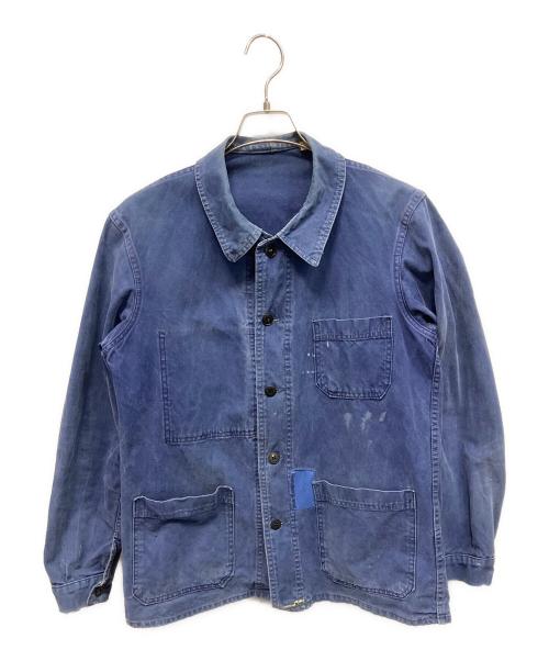 不明（フメイ）不明 (フメイ) 古着 1950's~70'sワークジャケット ブルー サイズ:44の古着・服飾アイテム