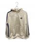 Needles（ニードルズ）の古着「Track Hoody Poly Smooth プルオーバーパーカー」｜アイボリー×パープル