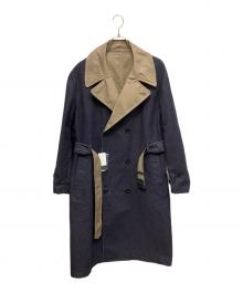 s'yte（サイト）の古着「MOLESKIN REVERSIBLE TRENCH COAT コート」｜ネイビー