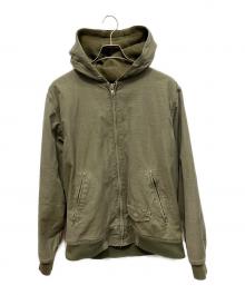 stussy（ステューシー）の古着「STUSSY GARMENT CO WORKGEAR 00sフーデッドジャケット」｜グリーン