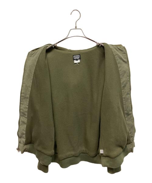 stussy（ステューシー）stussy (ステューシー) STUSSY GARMENT CO WORKGEAR 00sフーデッドジャケット グリーン サイズ:Lの古着・服飾アイテム