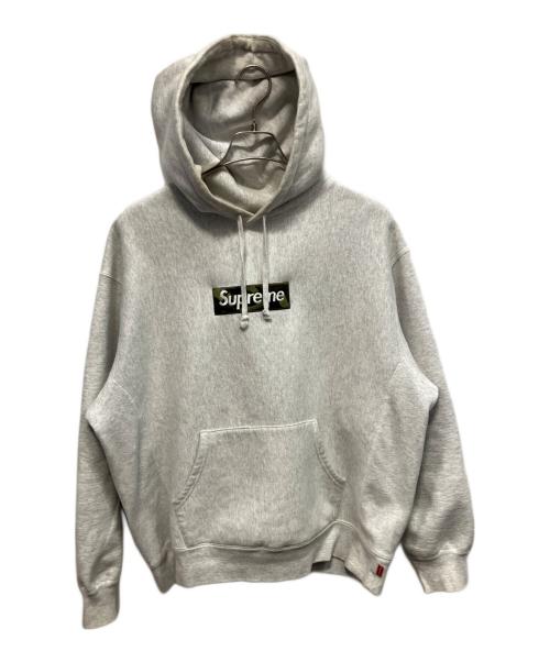 SUPREME（シュプリーム）SUPREME (シュプリーム) box logo hooded sweatshirt Ash Grey Camo 23AW プルオーバーパーカー グレー サイズ:Mの古着・服飾アイテム