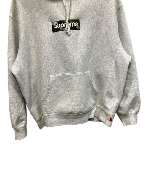SUPREME（シュプリーム）SUPREME (シュプリーム) box logo hooded sweatshirt Ash Grey Camo 23AW プルオーバーパーカー グレー サイズ:Mの古着・服飾アイテム
