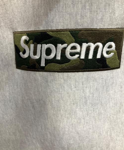 SUPREME（シュプリーム）SUPREME (シュプリーム) box logo hooded sweatshirt Ash Grey Camo 23AW プルオーバーパーカー グレー サイズ:Mの古着・服飾アイテム
