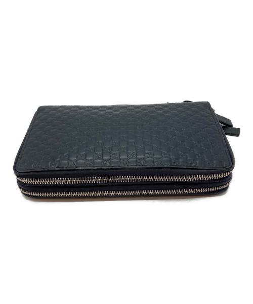 GUCCI（グッチ）GUCCI (グッチ) トラベルウォレット 0416 長財布 ネイビーの古着・服飾アイテム