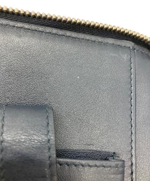 GUCCI（グッチ）GUCCI (グッチ) トラベルウォレット 0416 長財布 ネイビーの古着・服飾アイテム