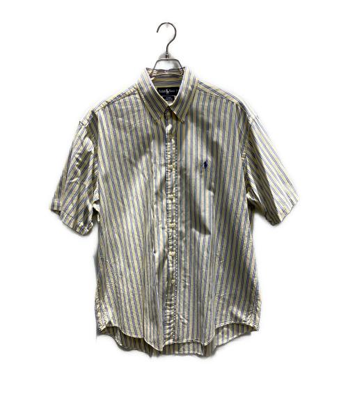 RALPH LAUREN（ラルフローレン）RALPH LAUREN (ラルフローレン) 半袖シャツ イエロー×ブルー サイズ:Lの古着・服飾アイテム