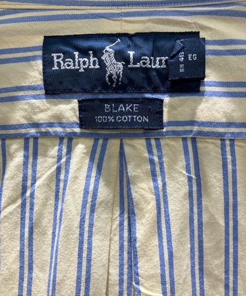 RALPH LAUREN（ラルフローレン）RALPH LAUREN (ラルフローレン) 半袖シャツ イエロー×ブルー サイズ:Lの古着・服飾アイテム