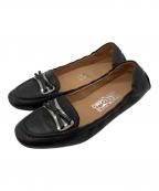 Salvatore Ferragamoサルヴァトーレ フェラガモ）の古着「フラットシューズ」｜ブラック