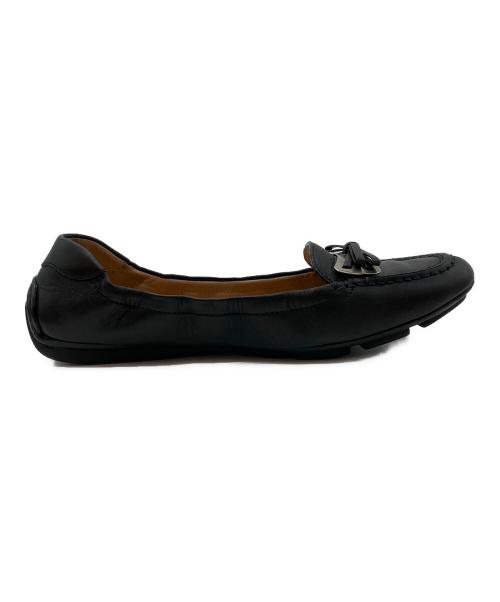 Salvatore Ferragamo（サルヴァトーレ フェラガモ）Salvatore Ferragamo (サルヴァトーレ フェラガモ) フラットシューズ ブラック サイズ:6 1/2の古着・服飾アイテム