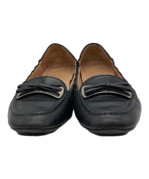 Salvatore Ferragamo（サルヴァトーレ フェラガモ）Salvatore Ferragamo (サルヴァトーレ フェラガモ) フラットシューズ ブラック サイズ:6 1/2の古着・服飾アイテム