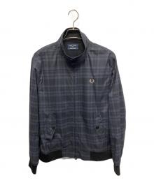 FRED PERRY×BEAMS（フレッドペリー×ビームス）の古着「Nylon Harrington Jacket ナイロンジャケット」｜ブラック