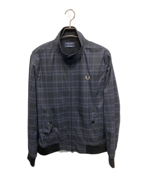 FRED PERRY（フレッドペリー）FRED PERRY (フレッドペリー) BEAMS (ビームス) Nylon Harrington Jacket ナイロンジャケット ブラック サイズ:Lの古着・服飾アイテム