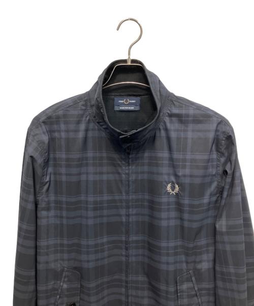 FRED PERRY（フレッドペリー）FRED PERRY (フレッドペリー) BEAMS (ビームス) Nylon Harrington Jacket ナイロンジャケット ブラック サイズ:Lの古着・服飾アイテム