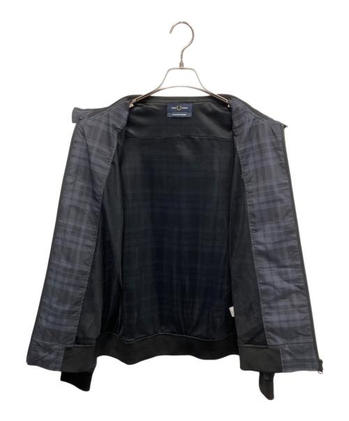 FRED PERRY（フレッドペリー）FRED PERRY (フレッドペリー) BEAMS (ビームス) Nylon Harrington Jacket ナイロンジャケット ブラック サイズ:Lの古着・服飾アイテム