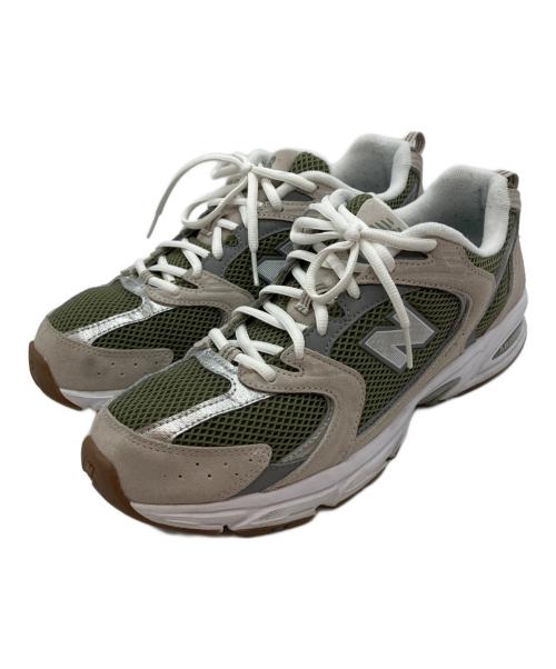 NEW BALANCE（ニューバランス）NEW BALANCE (ニューバランス) ローカットスニーカー グレー×カーキ サイズ:28.5cmの古着・服飾アイテム